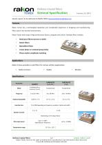 Defence Crystal filters General Specification