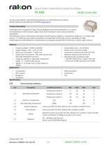 Space OCXO Plus TE425 OCXO Series 425