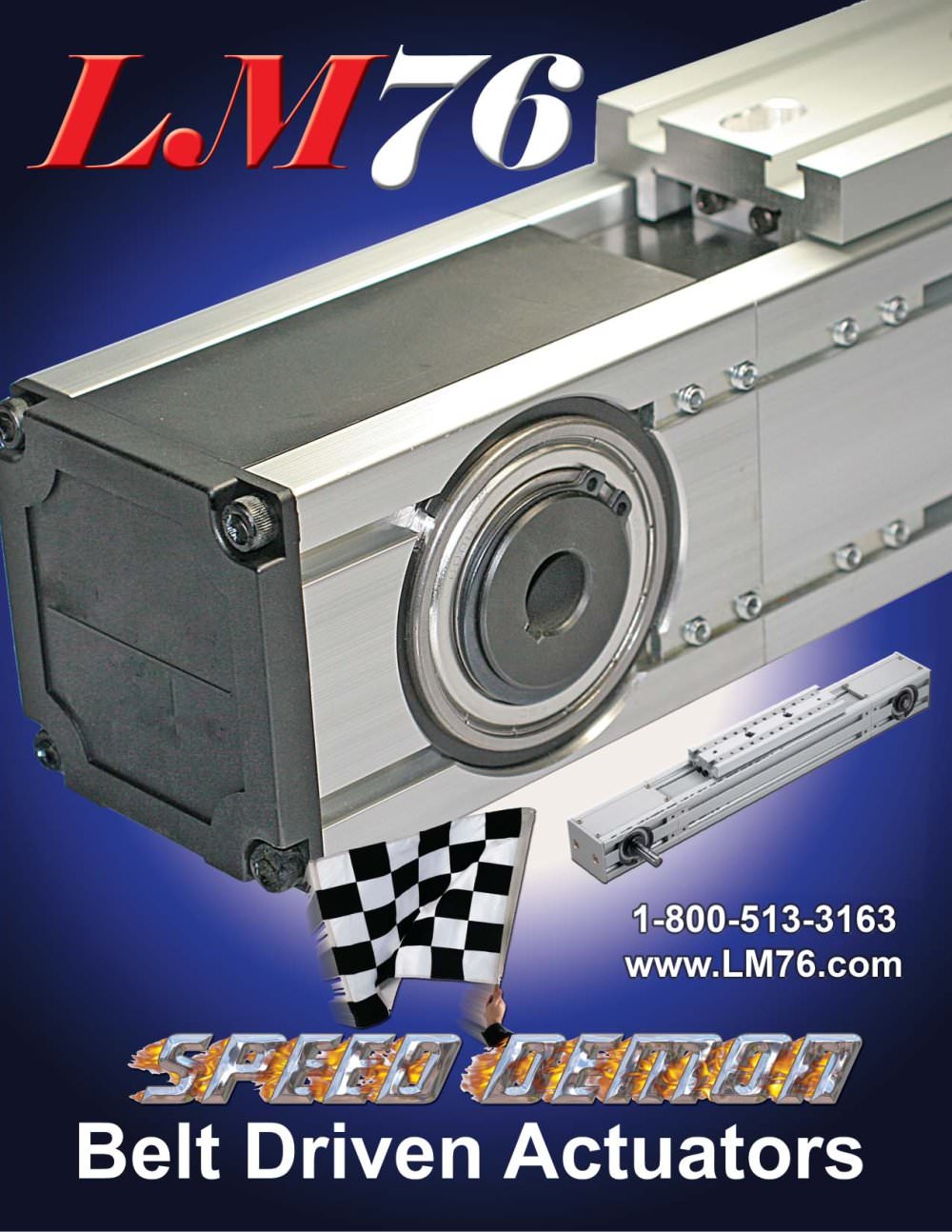 Speed Demon Belt Actuators - LM76 Linear Motion Bearings