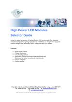 High Power LED Modules Cat v1.0