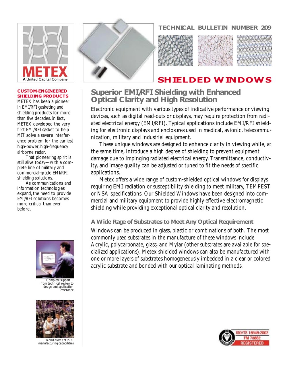 Shielded Windows - Metex
