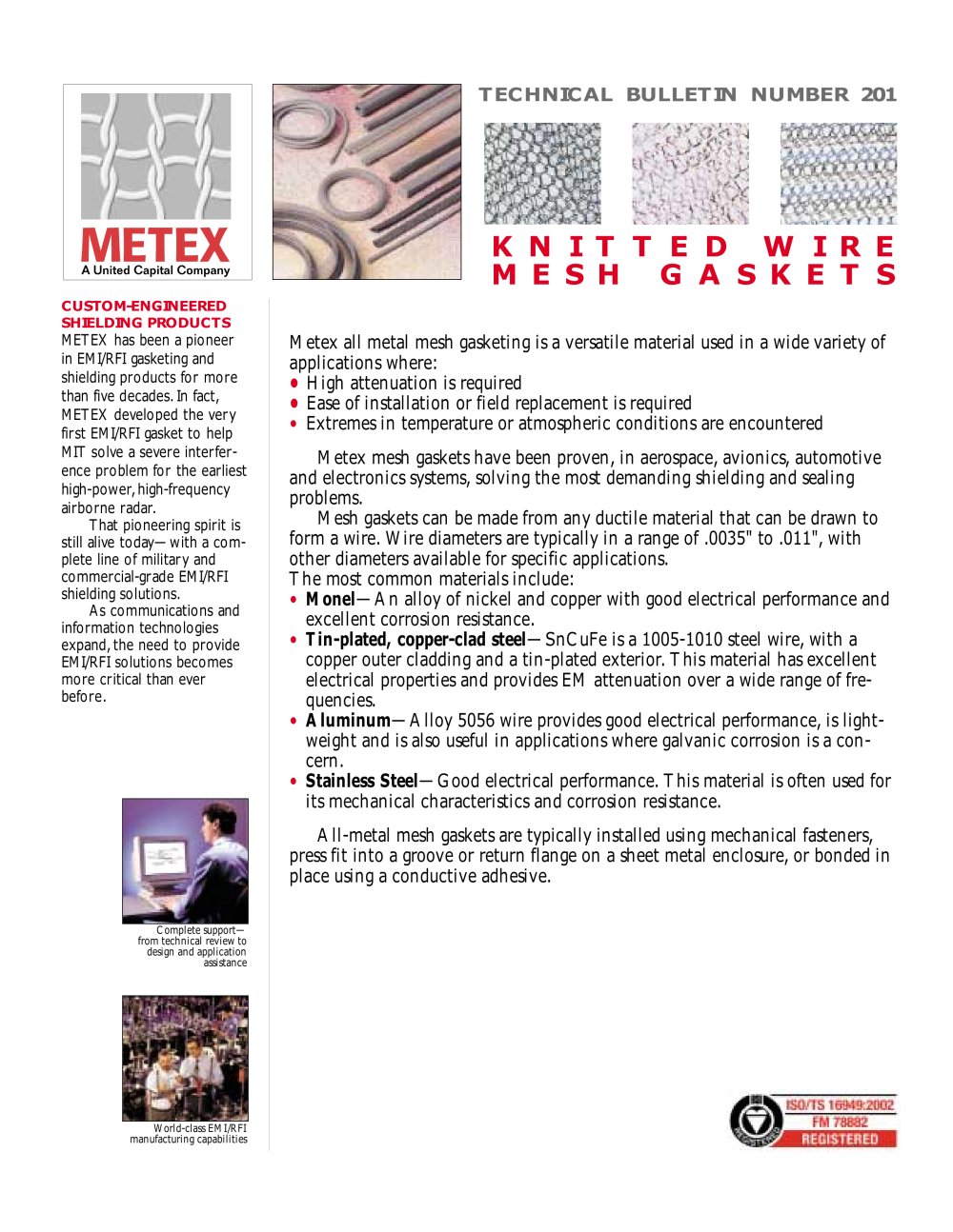 Wire Mesh Gaskets - Metex