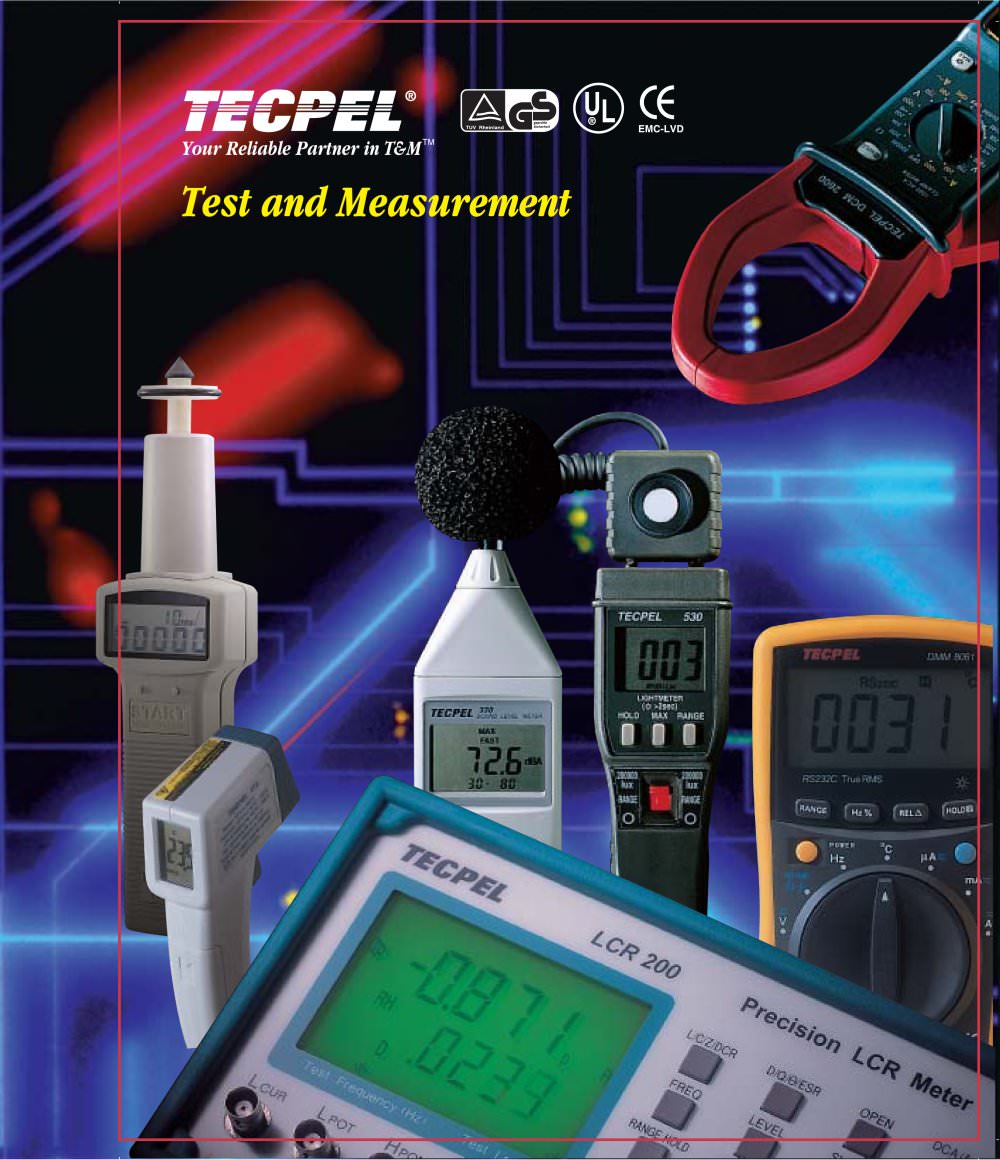 2010 TECPEL Test and Measurement General Catalog - Tecpel  Co., Ltd.