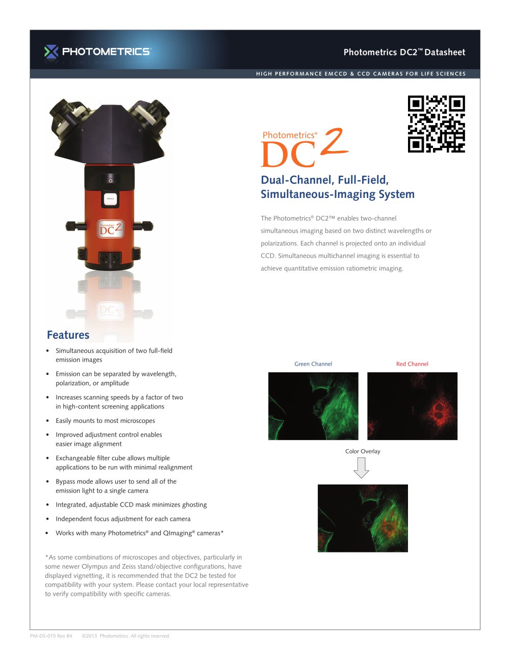 DC2 Two-Channel, Full-Field, Simultaneous-Imaging System - Photometrics