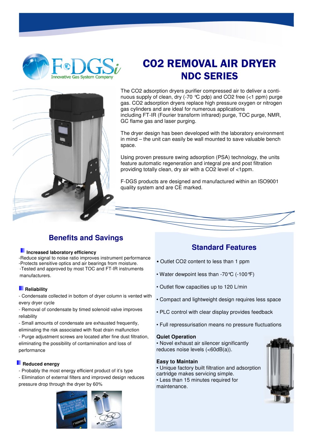 CO2 removal dryer - F-DGSi