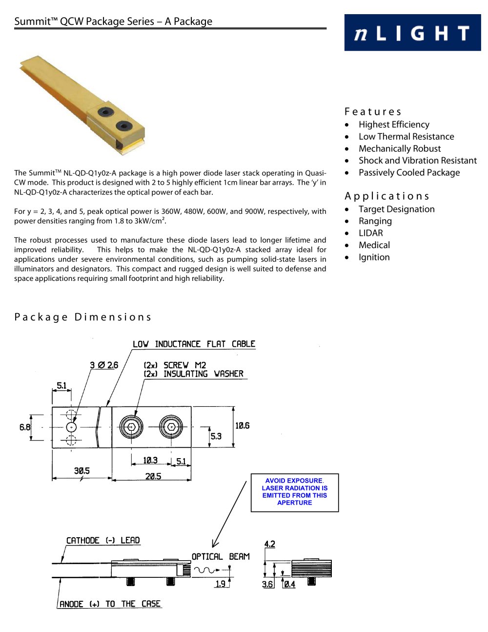 A Package QCW Linear Array - nLight