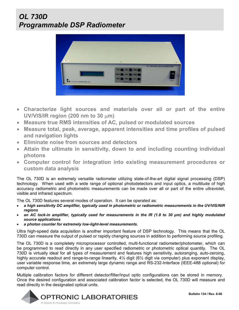Optronic Laboratories - 4166, 15116