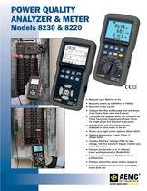 8230 with AmpFlex SR193-36 Single-Phase Power Quality Analyzers