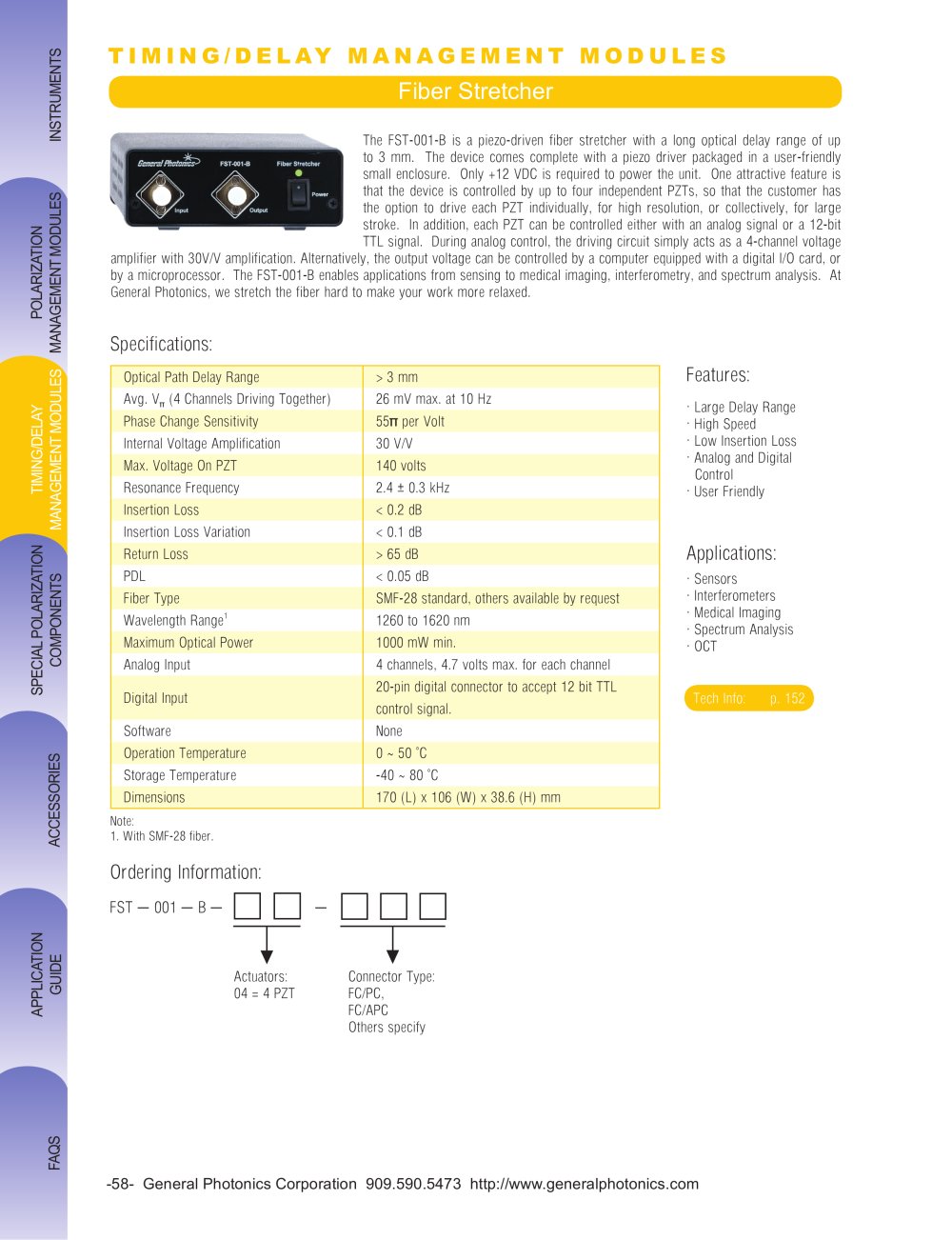 Fiber Stretcher - General Photonics