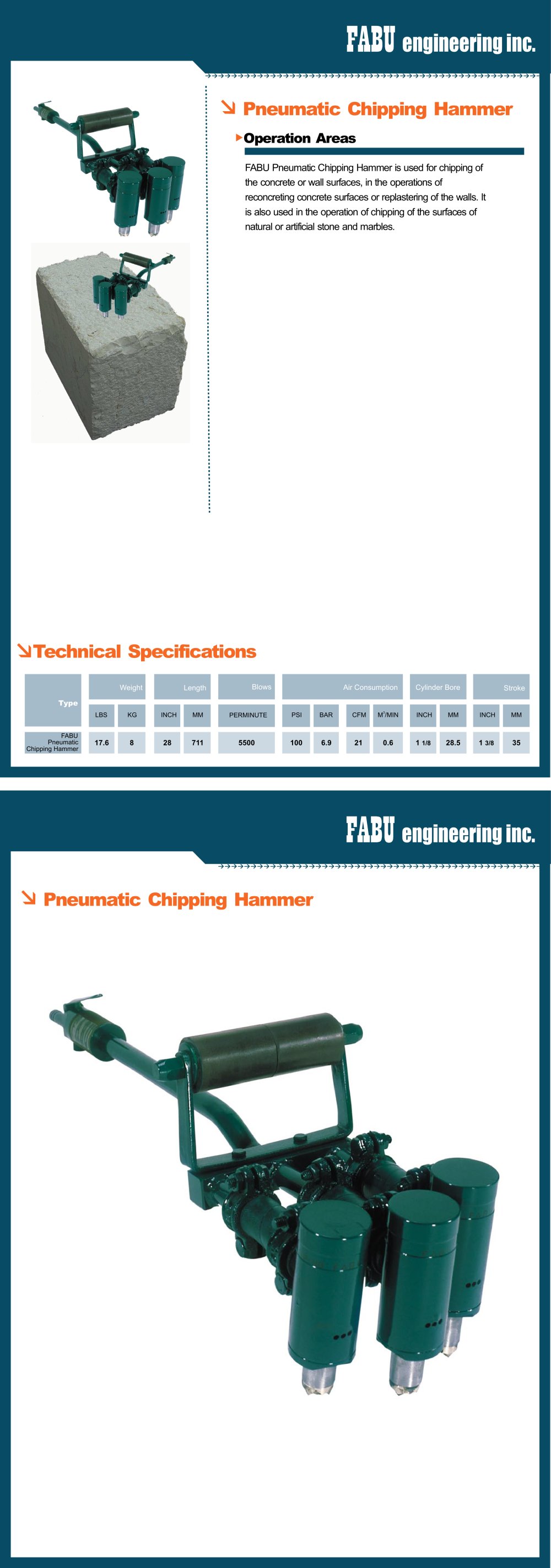 FABU Chipping Hammer - FABU Engineering Incorporation