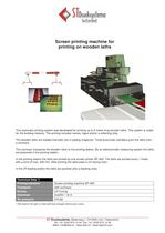 Printing on wooden laths