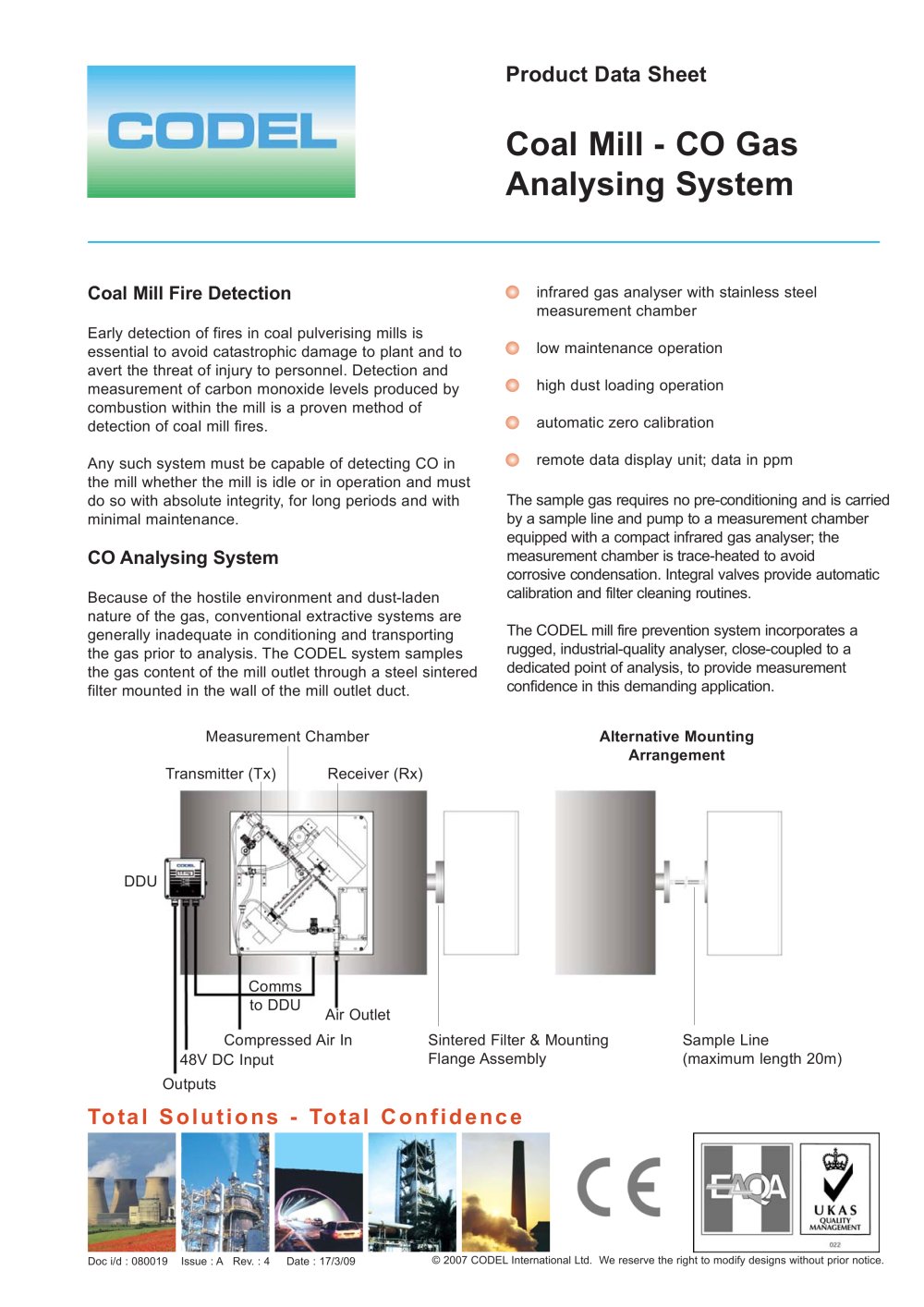 CoalMill Millfire CO Analyser - Codel International
