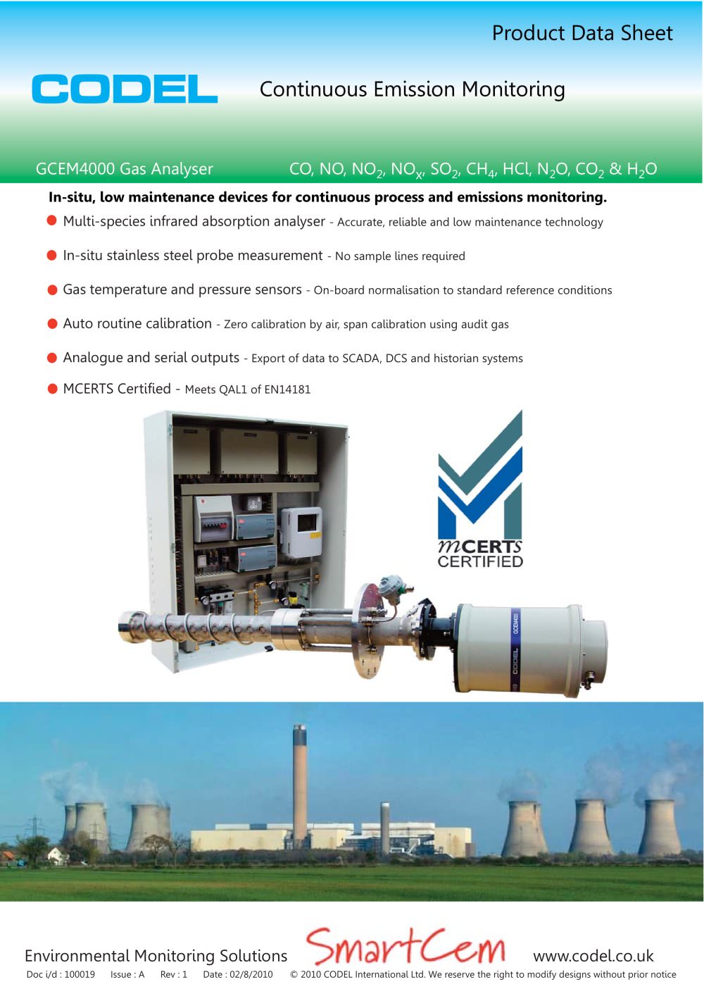 GCEM4000 Data Sheet - Codel International