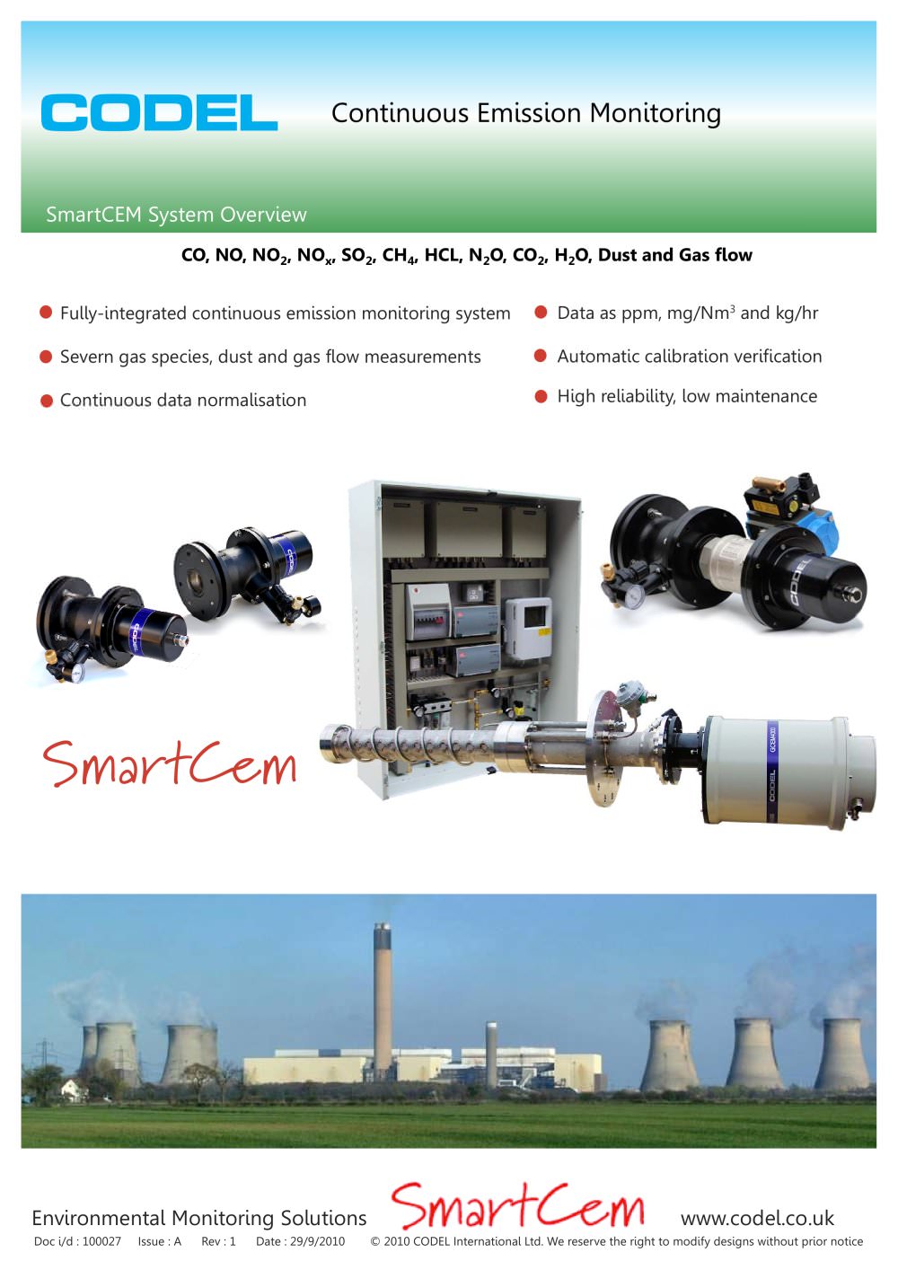 SmartCEM Continuous Emission Monitoring - Codel International