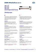 Hand Operated Pumps 