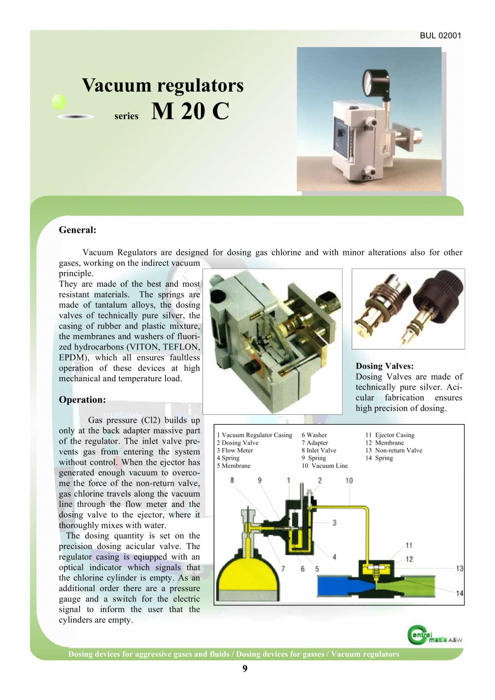 Vacuum Regulators   M 20 - Controlmatik