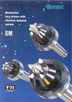 Mechanical face drivers with vibration damping system