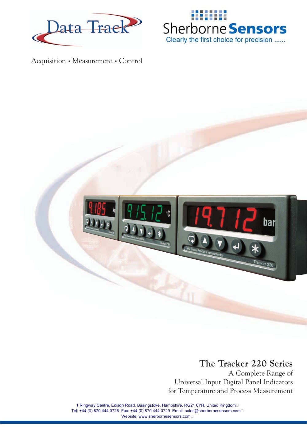 Sherborne Sensors Tracker 220 Series Universal Input Indicator - Sherborne Sensors Limited