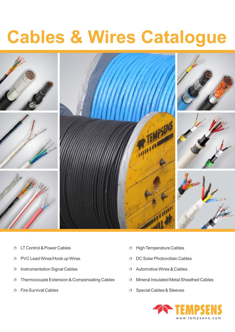 Cables for Temperature Sensor & Instrumentation - TEMPSENS