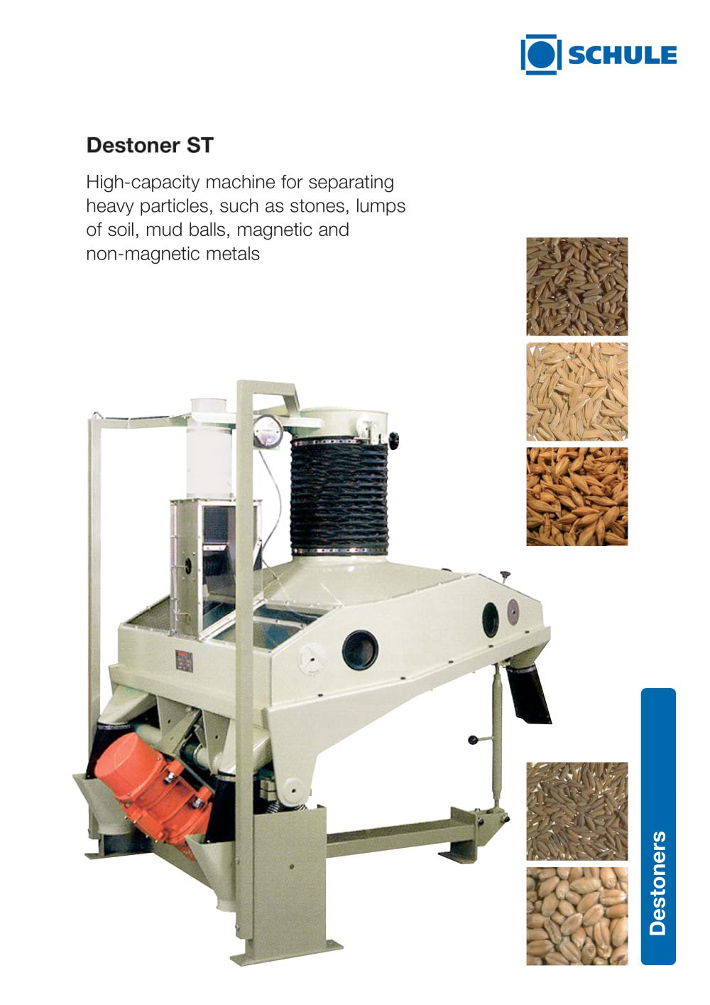 Cleaning Machines - Destoner ST - F. H. SCHULE Muehlenbau