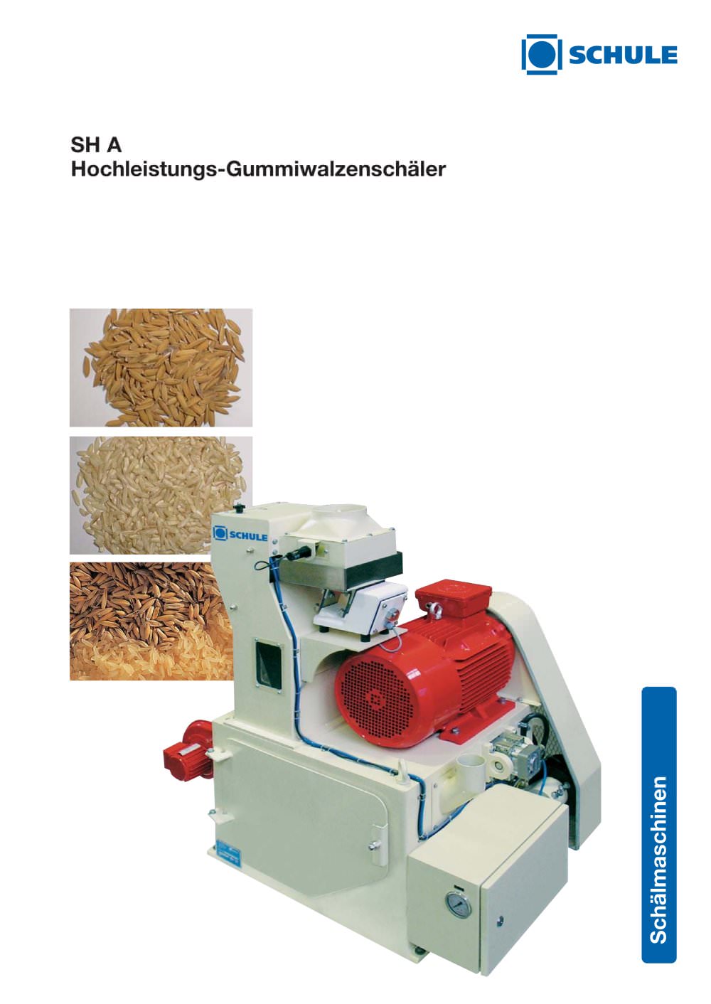 Shelling Machines: High-Capacity Rubber Roll Sheller SH A - F. H. SCHULE Muehlenbau
