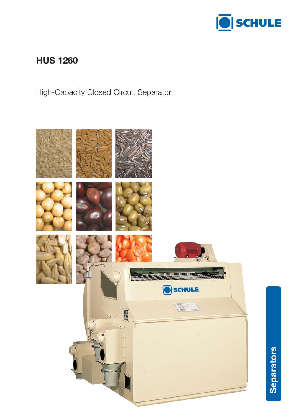 Sorting Machines: High-Capacity Closed Circuit Separator HUS 1260 - F. H. SCHULE Muehlenbau