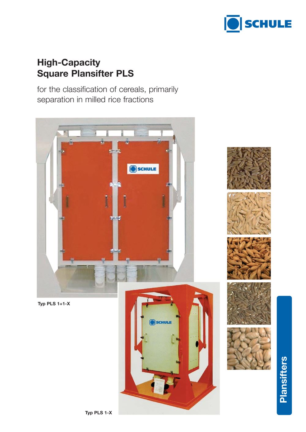 Sorting Machines: High-Capacity Square Plansifter PLS - F. H. SCHULE Muehlenbau