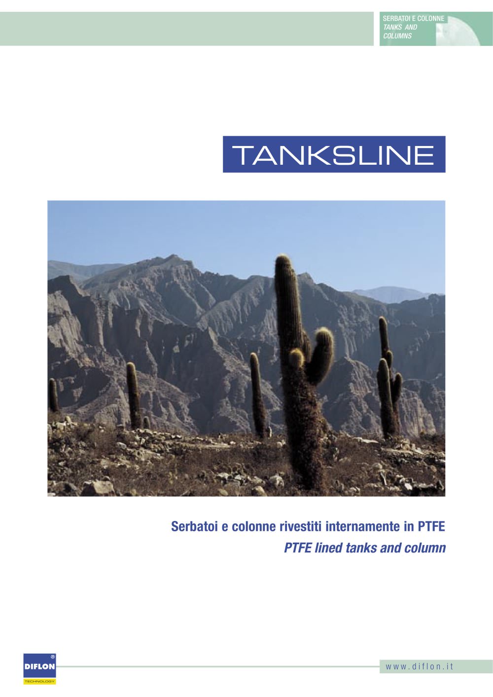 Tanksline - Serbatoi e Colonne rivestite in PTFE - Diflon