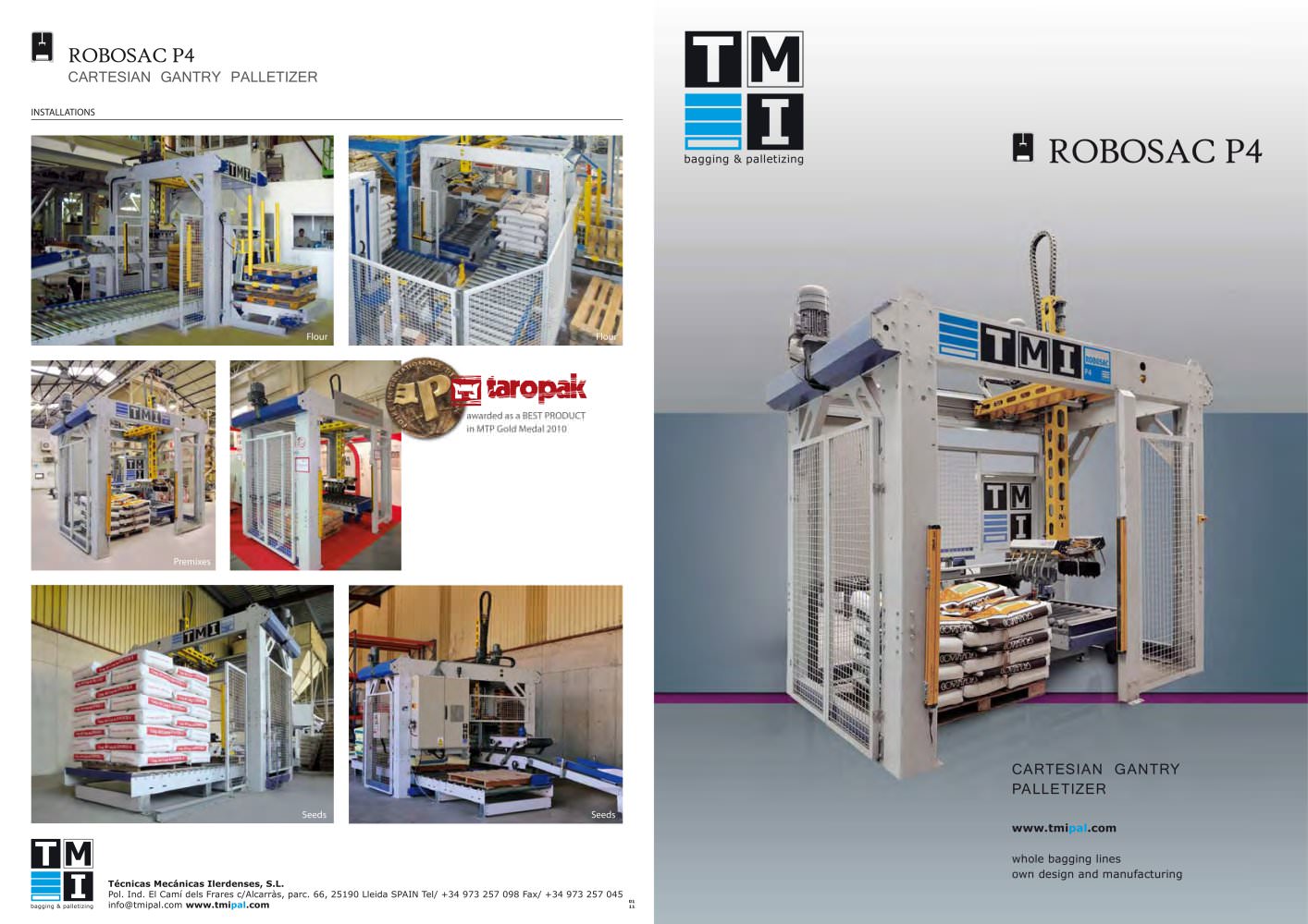 CARTESIAN GANTRY PALLETIZER - TMI