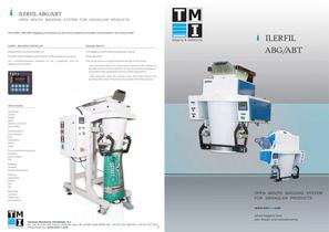 ILERFIL ABG/ABT: OPEN MOUTH BAGGING SYSTEM FOR GRANULAR PRODUCTS