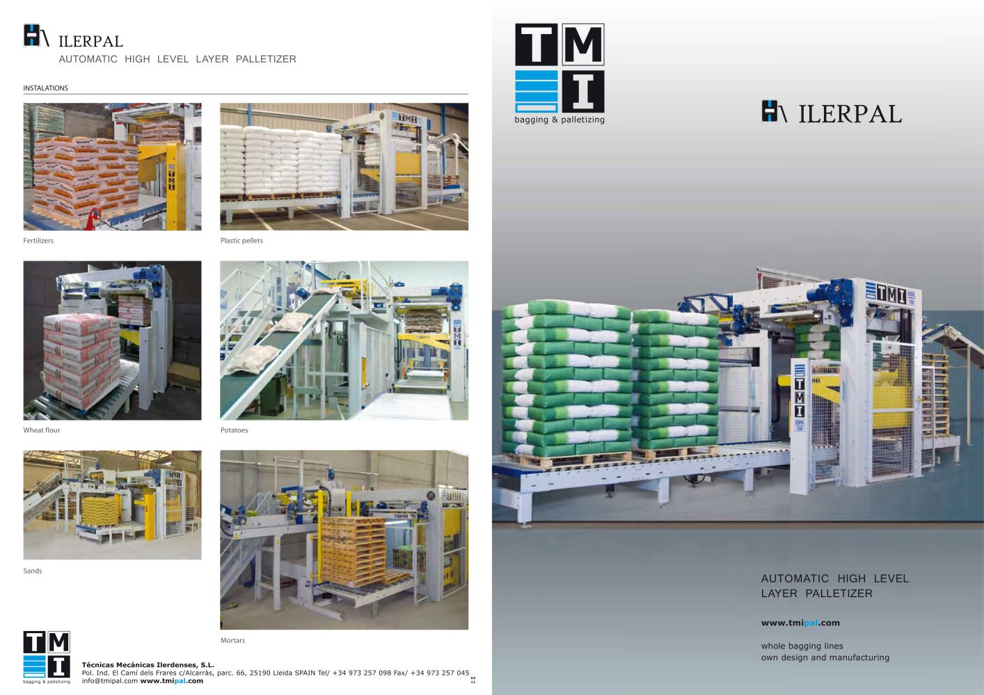 ILERPAL: AUTOMATIC HIGH LEVEL LAYER PALLETISER - TMI