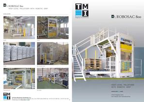 ROBOSAC 800: HIGH-LEVEL PALLETIZER WITH ROBOTIC GRIP