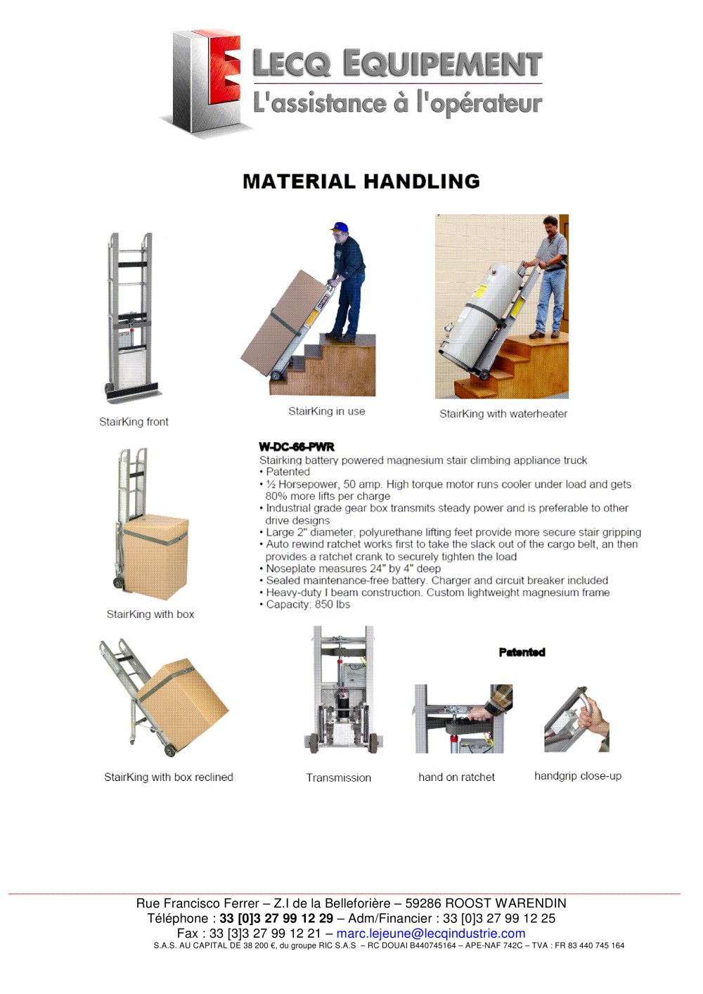 StairKing motorized - LECQ EQUIPEMENT