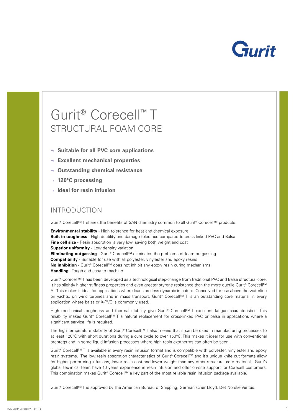 Corecell T Foam (v8) - Gurit