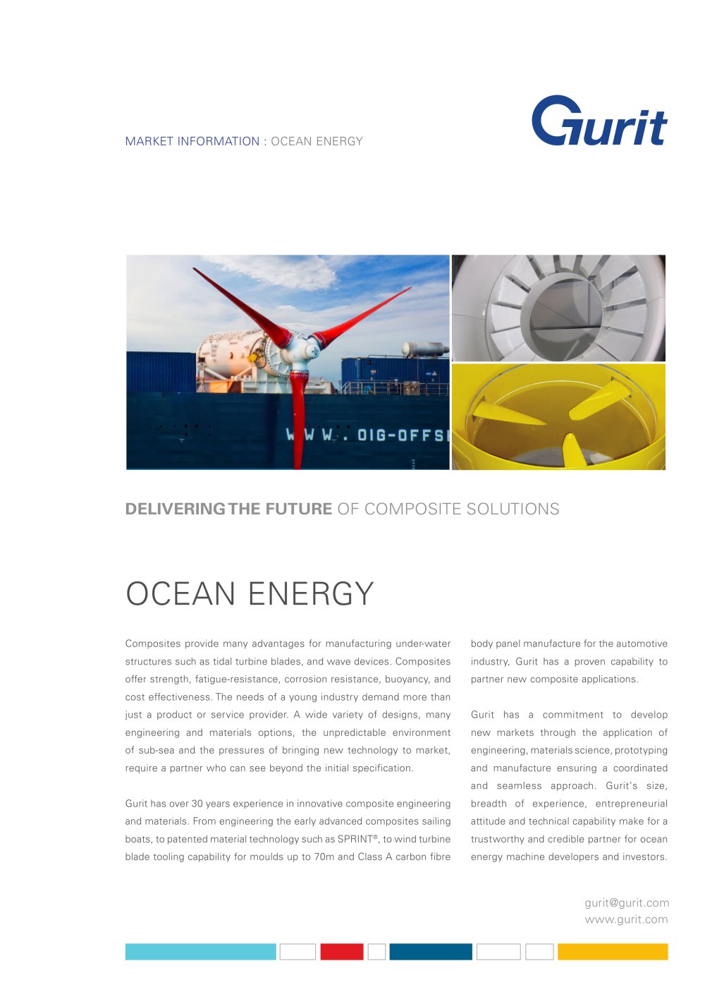 Ocean Energy Brochure 2011 - Gurit