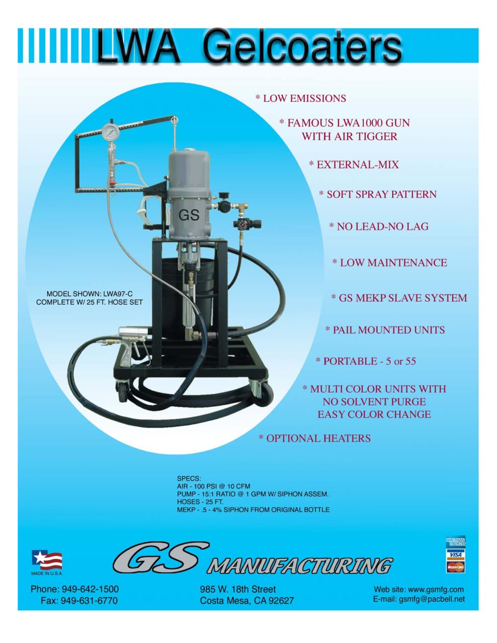 LWA Gelcoaters - GS Manufacturing