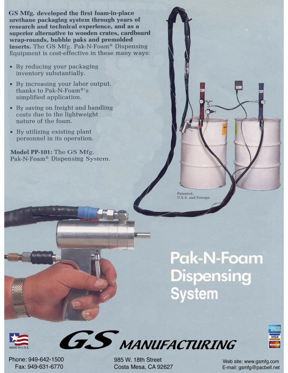 Pak-N-Foam - GS Manufacturing