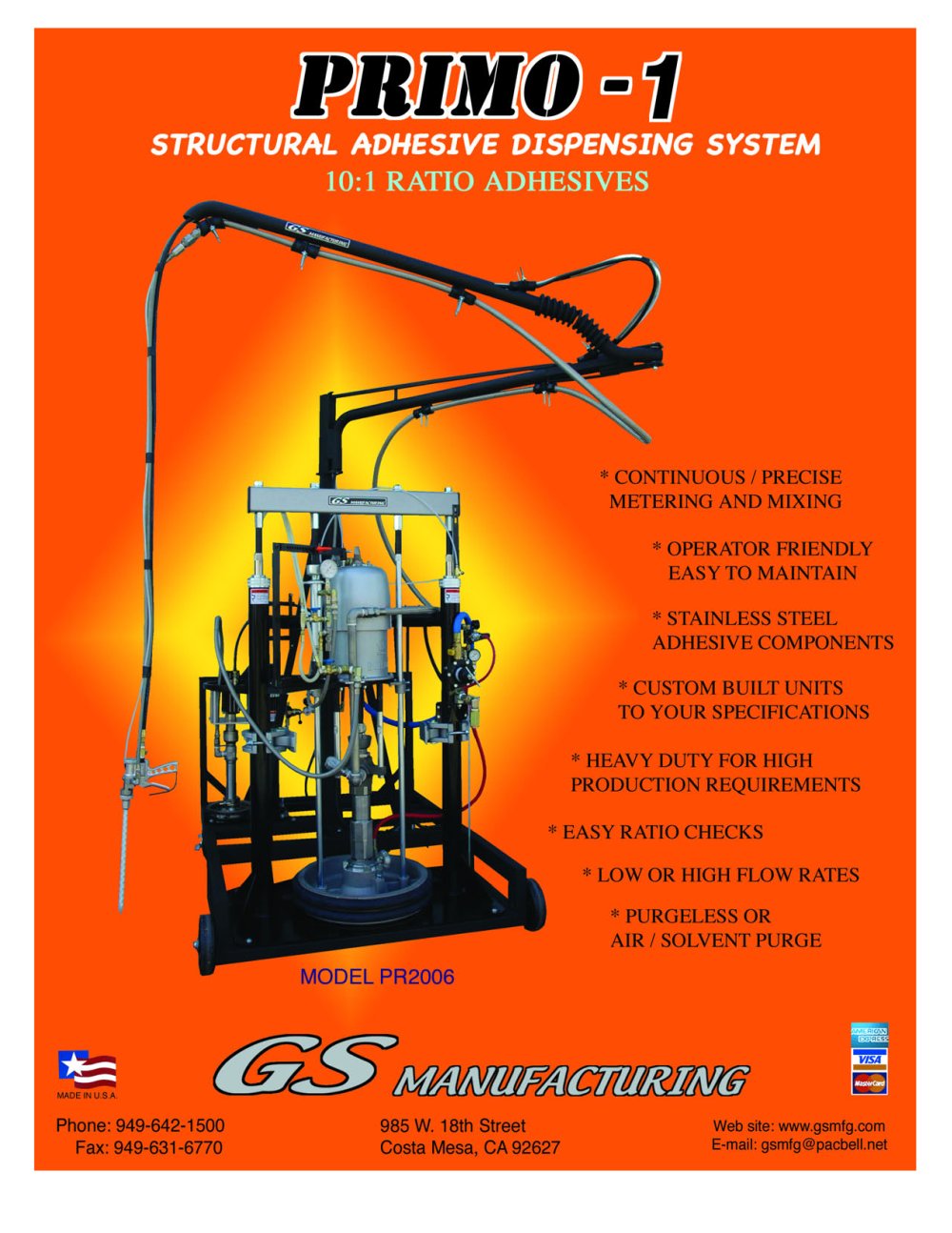 Primo 1 - GS Manufacturing