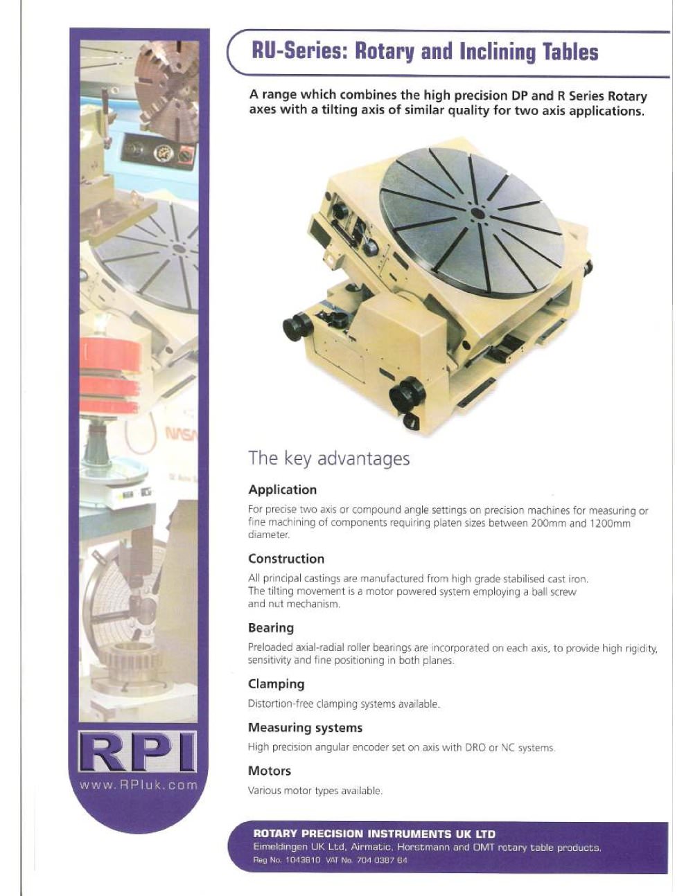 Rotary Precision Instruments UK - 145493, 90952, 101849, 90438