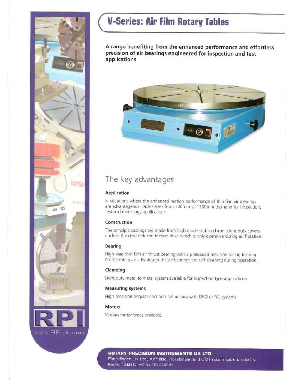 Rotary Precision Instruments UK - 101854, 3127, 2647