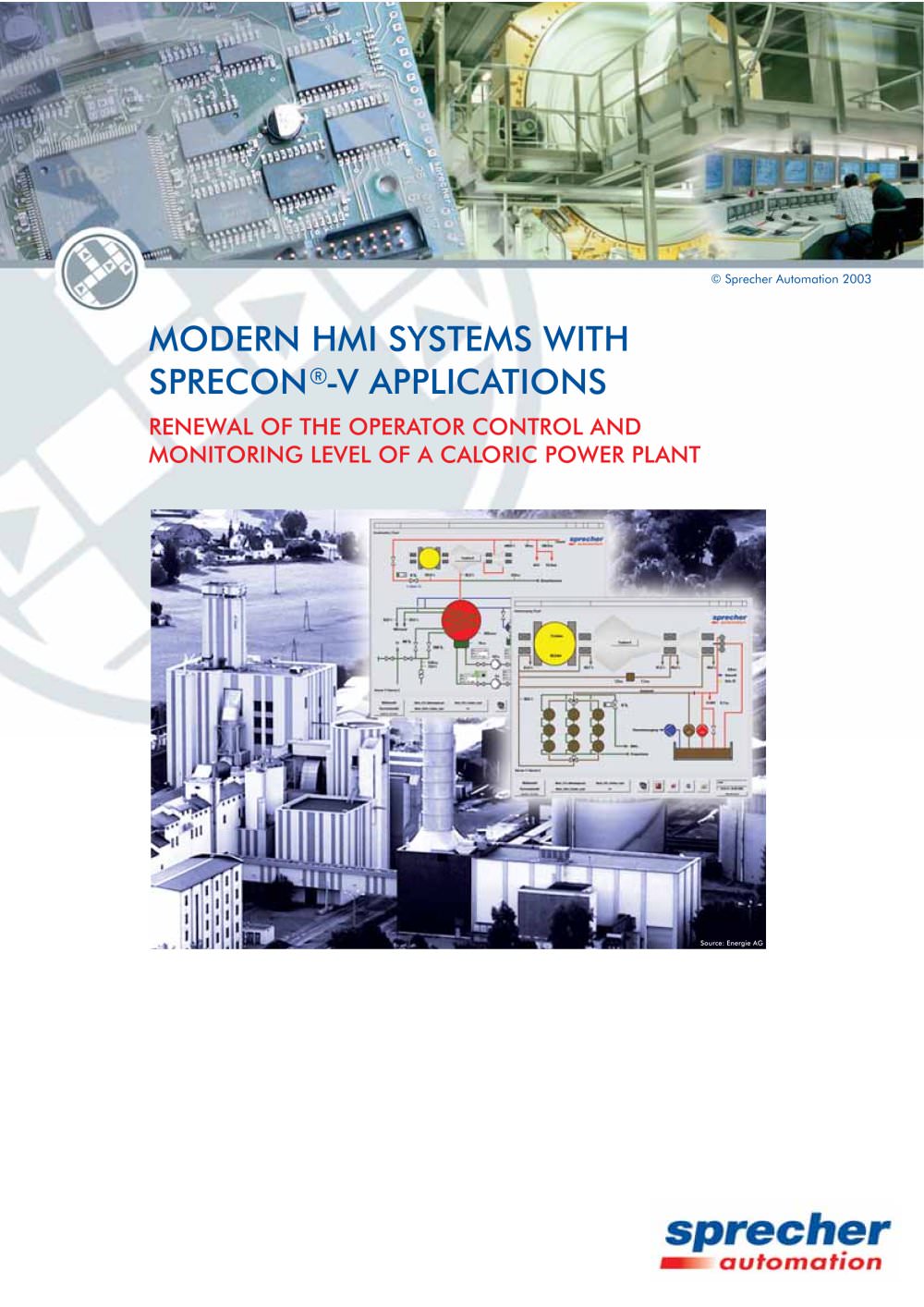 SPRECON-V System and process visualisation - Sprecher Automation