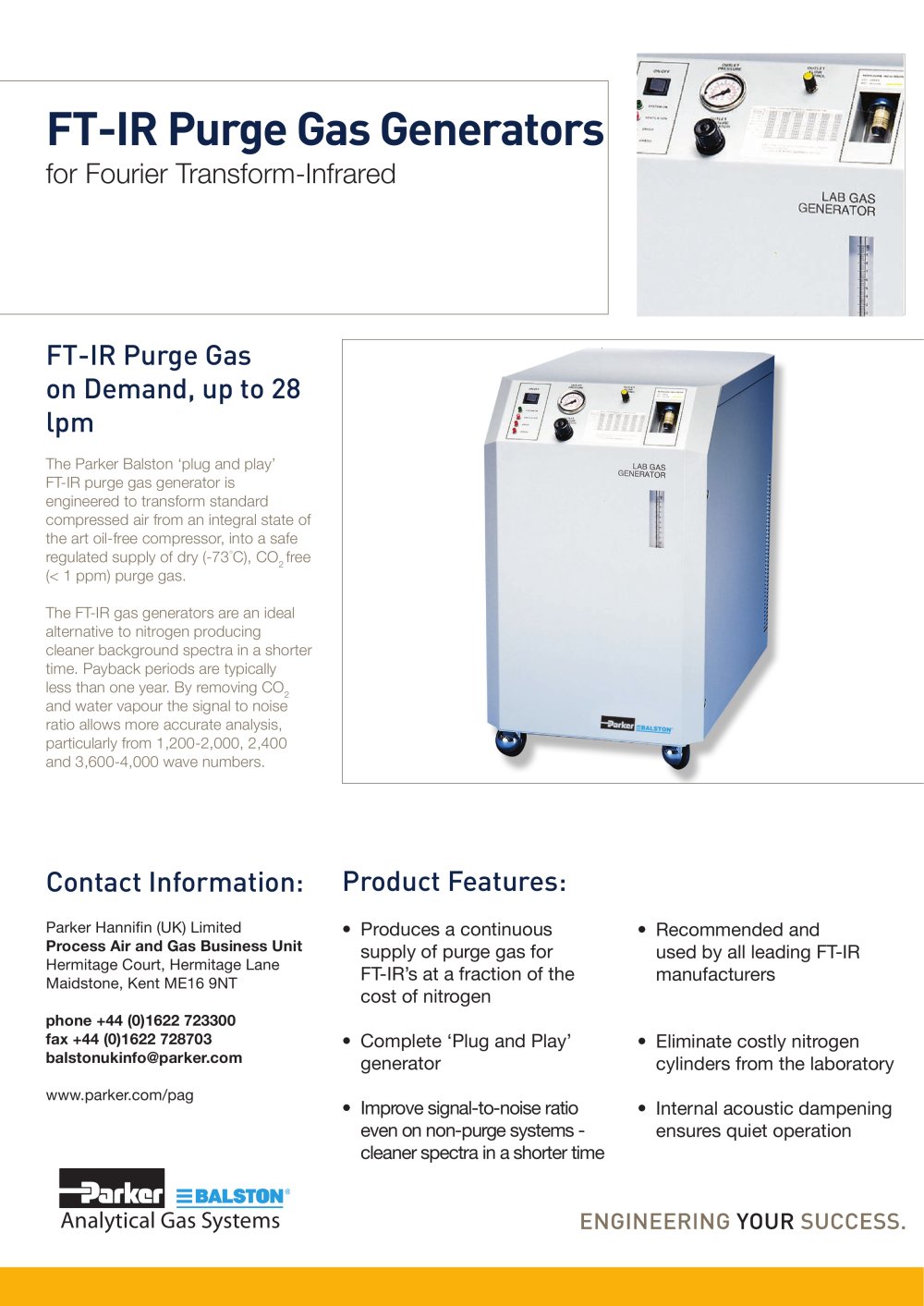 S3.2.011a - FT-IR 74-5041 "FT-IR Purge Gas Generators for Fourier Transform-Infrared" - Parker Process Air and Gas