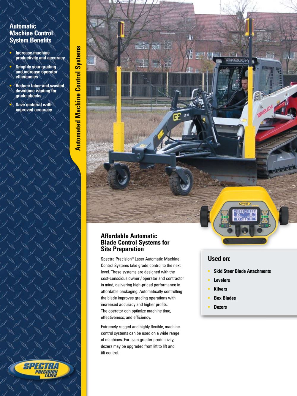 Automated Grade Control Datasheet - English - Trimble Navigation - Laser division