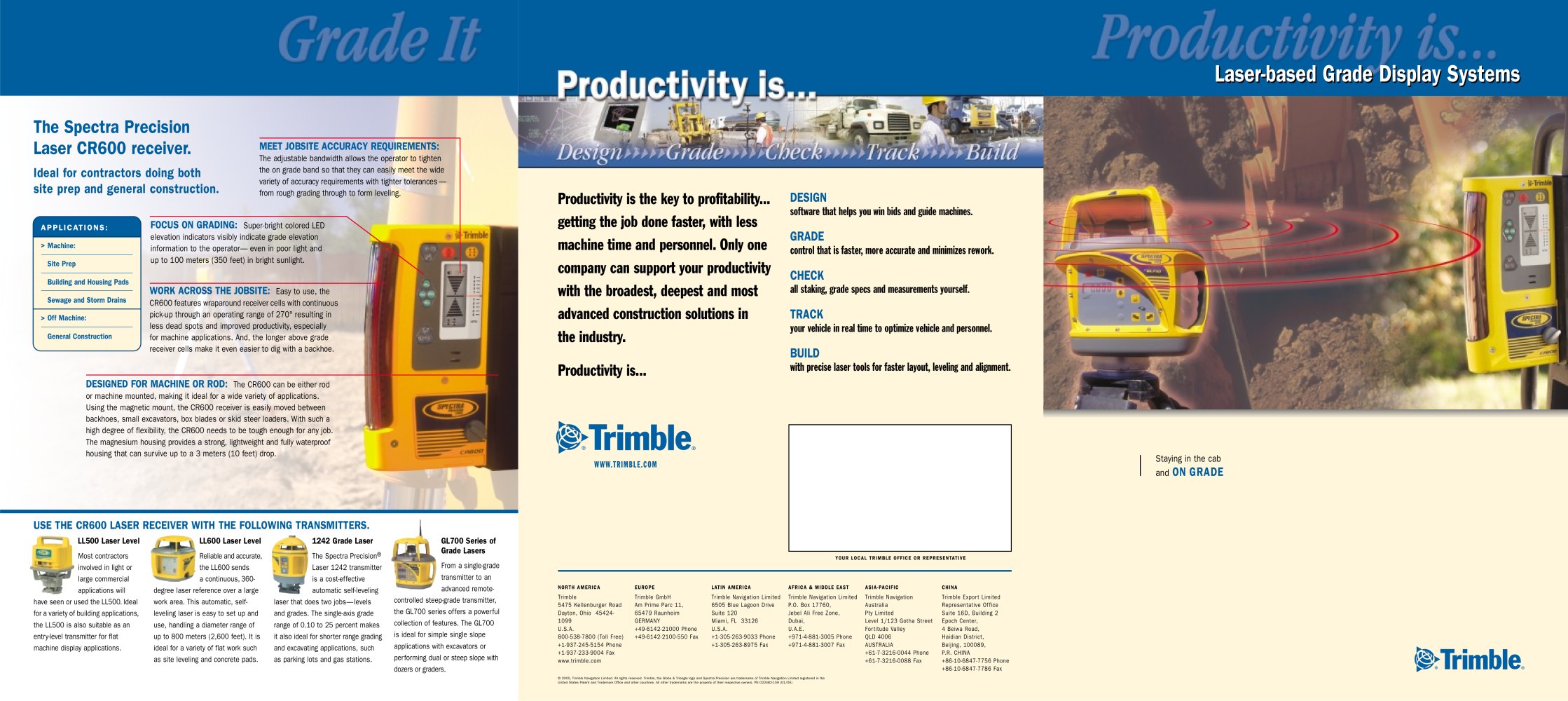 Laser-based Display Systems brochure - English - Trimble Navigation - Laser division