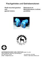 Shaft mounted gearbox and geared motors