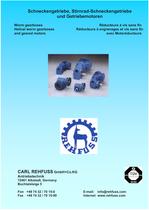 Worm gearboxes, Helical worm gearboxes and geared motors