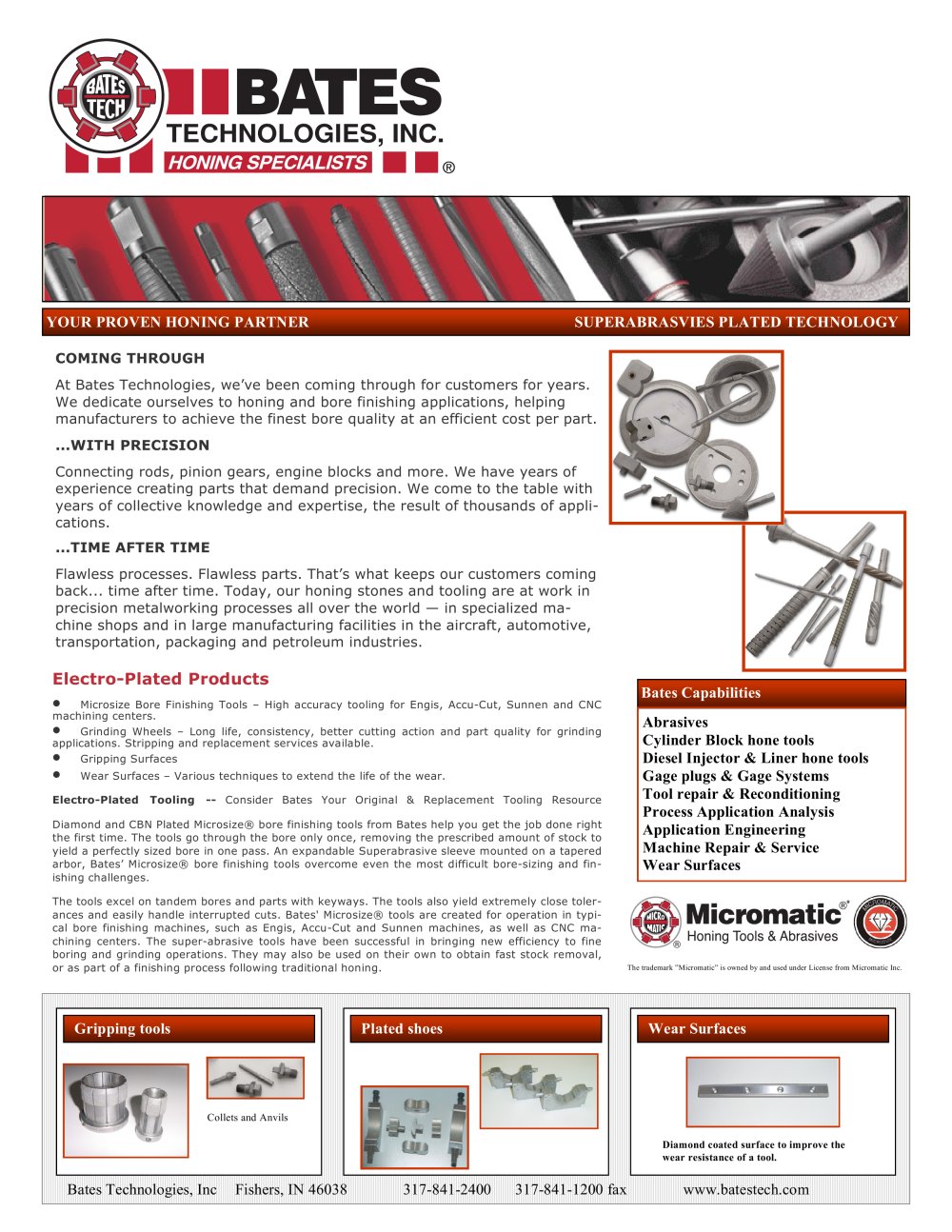 Superabrasives Plated Technology - Bates Technologies