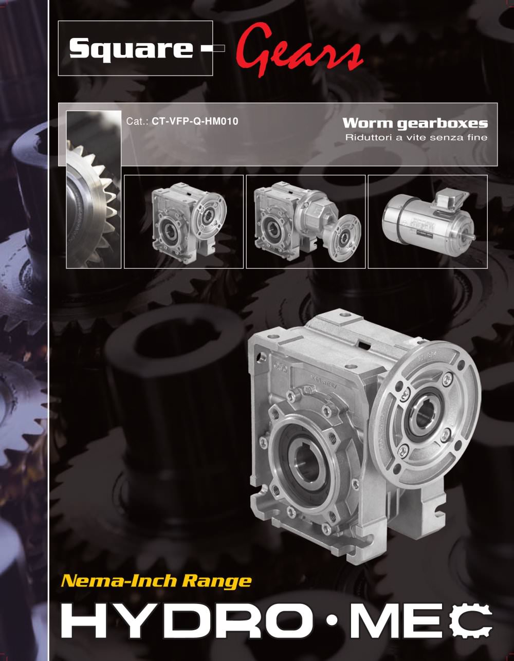 Square wormboxes  (inch) - HYDROMEC