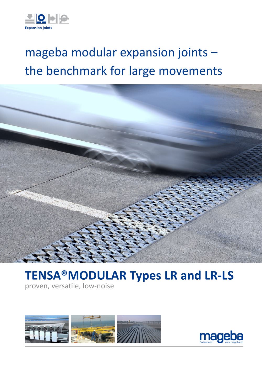 Prospekt TENSA-MODULAR expansion joint - mageba