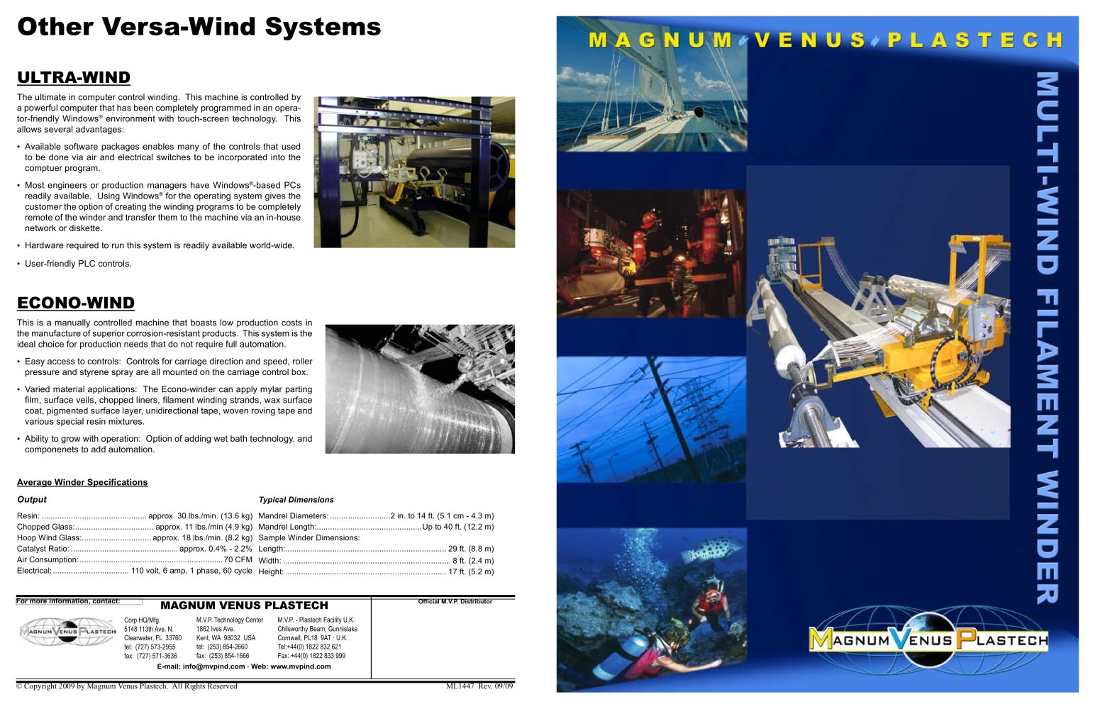 Multi-Wind Multi-Axis Filament Winder Brochure - Magnum Venus